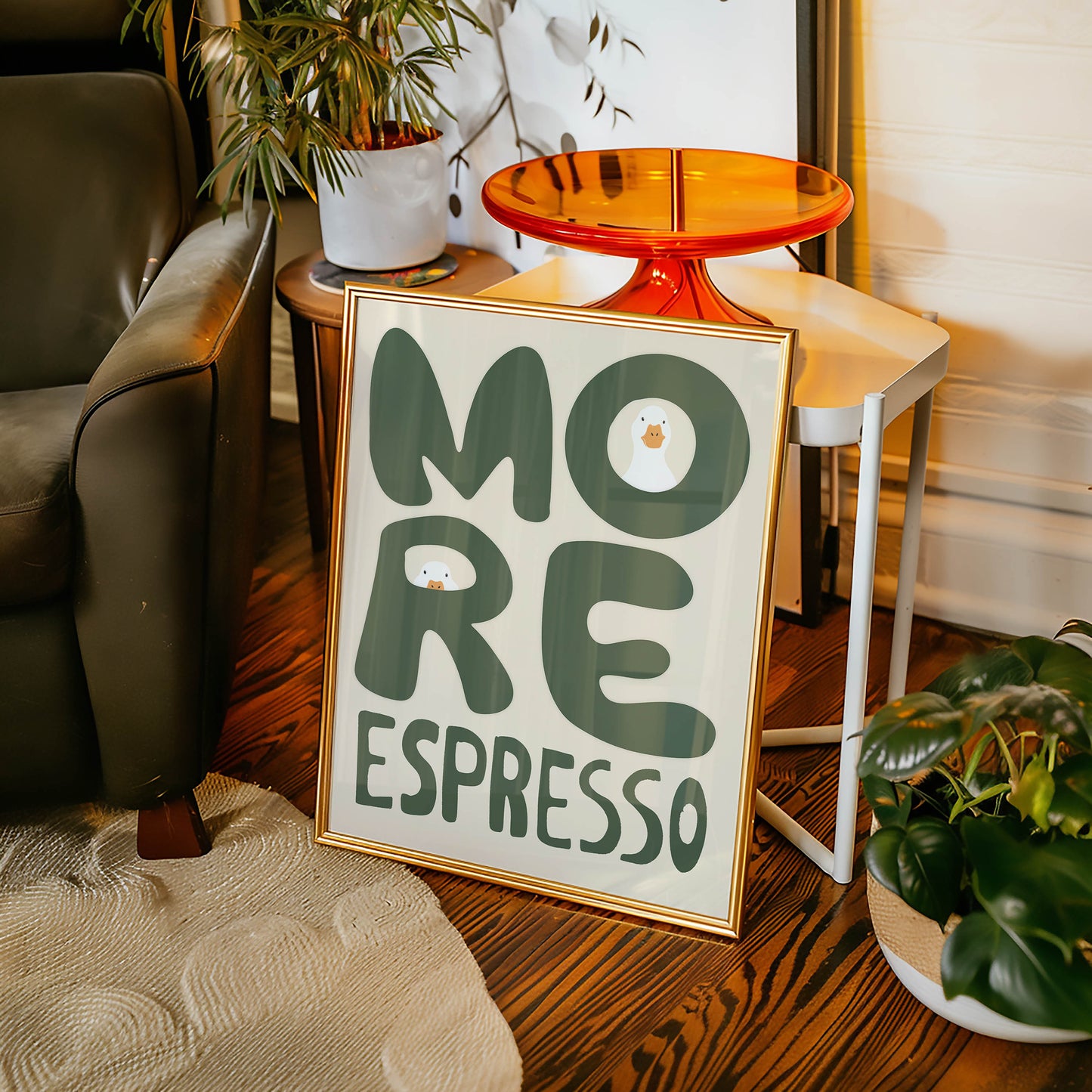More Espresso Duck Kitchen Print