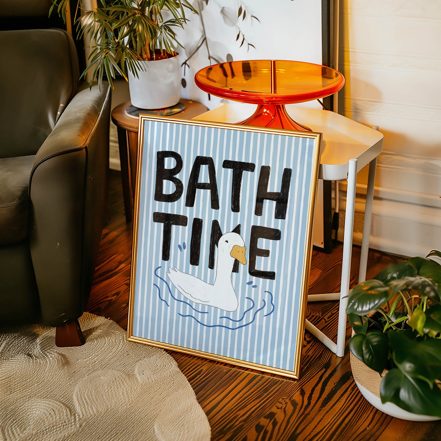 Bath Time Duck Print