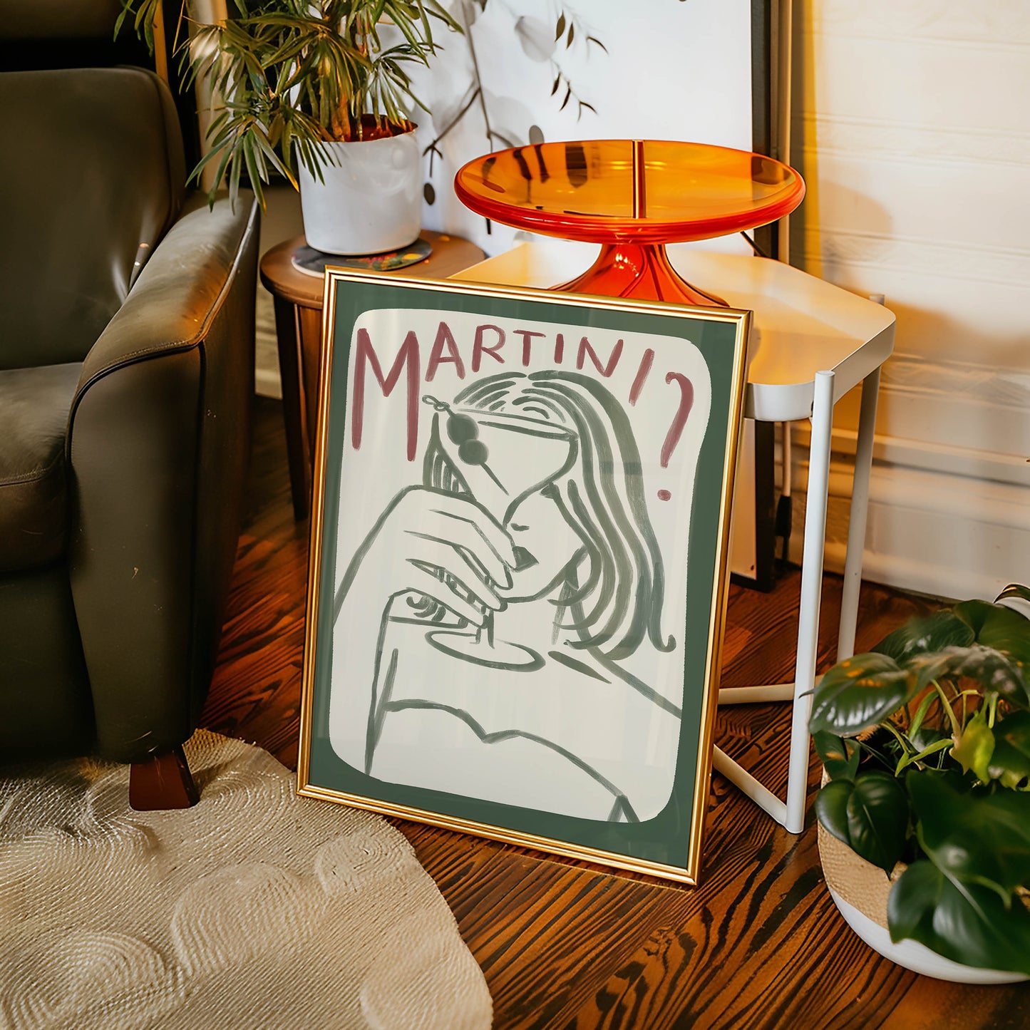 Martini Girl Kitchen Print