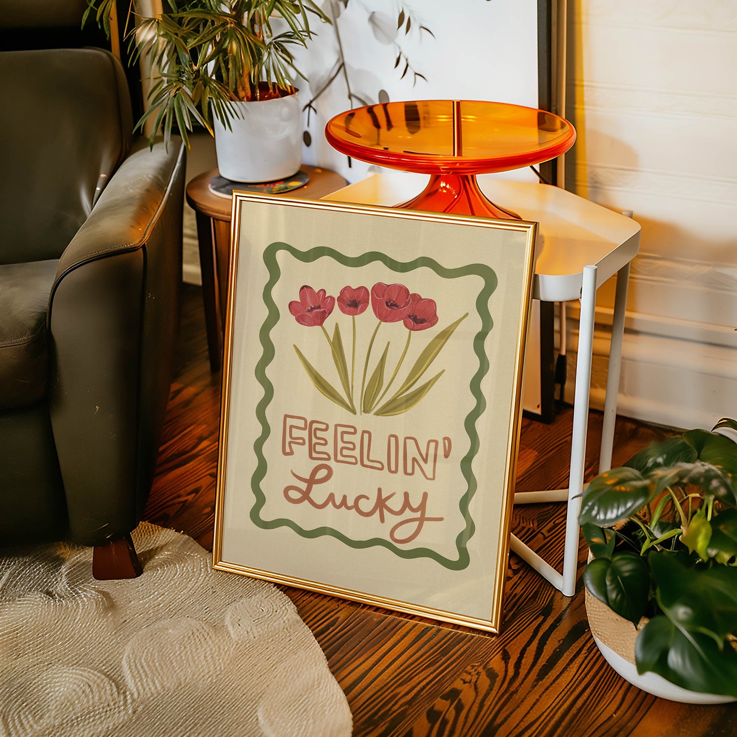 Feelin’ Lucky Floral Art Print