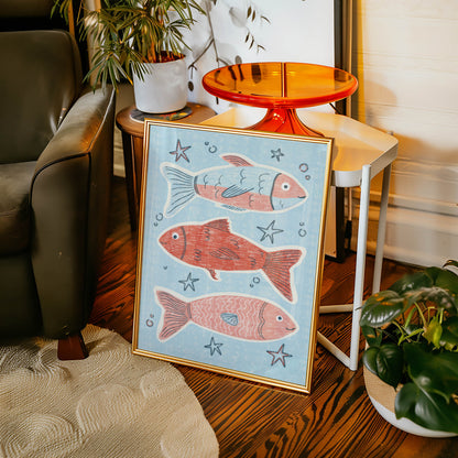 Playful Fish Nursery Print