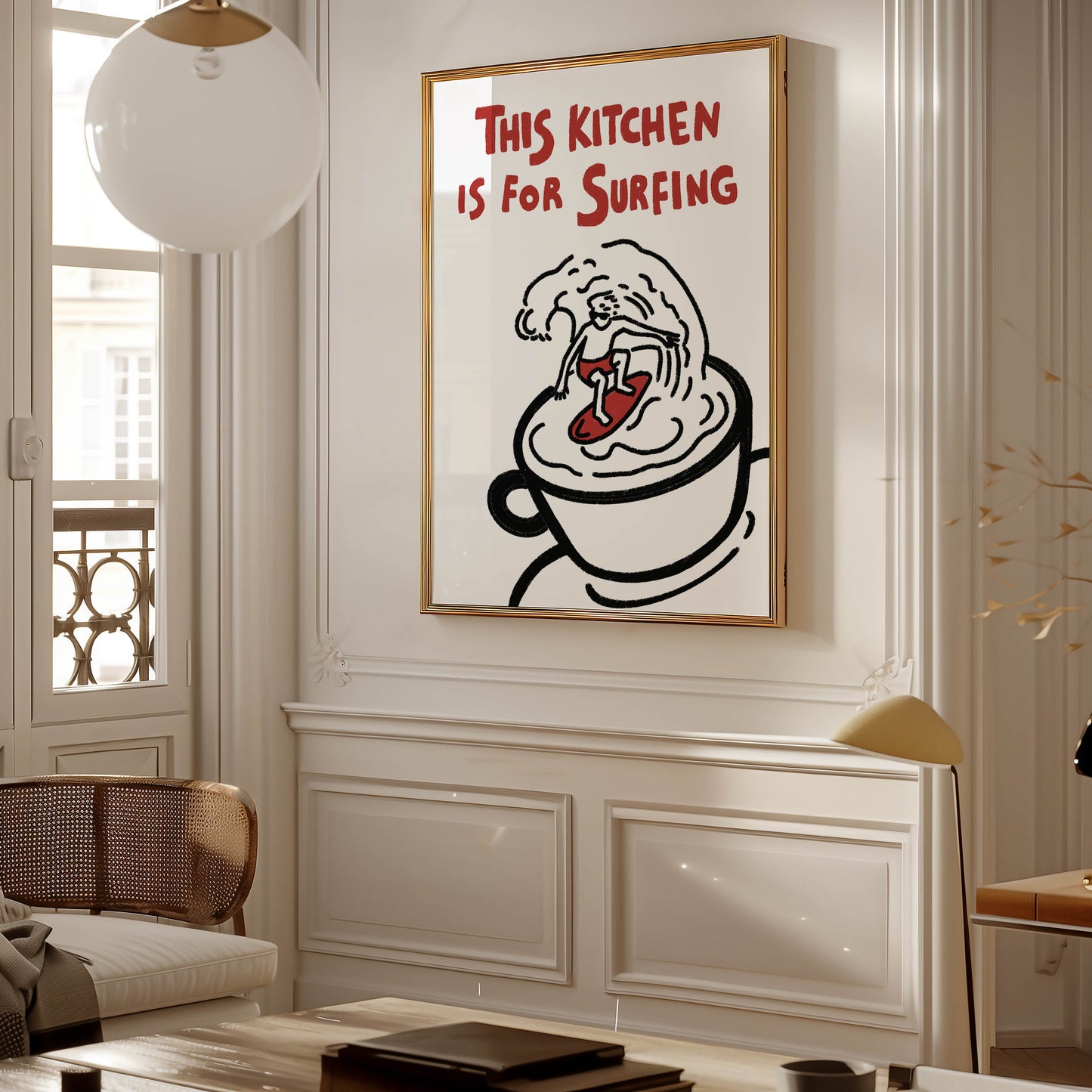 This Kitchen Is for Surfing Print