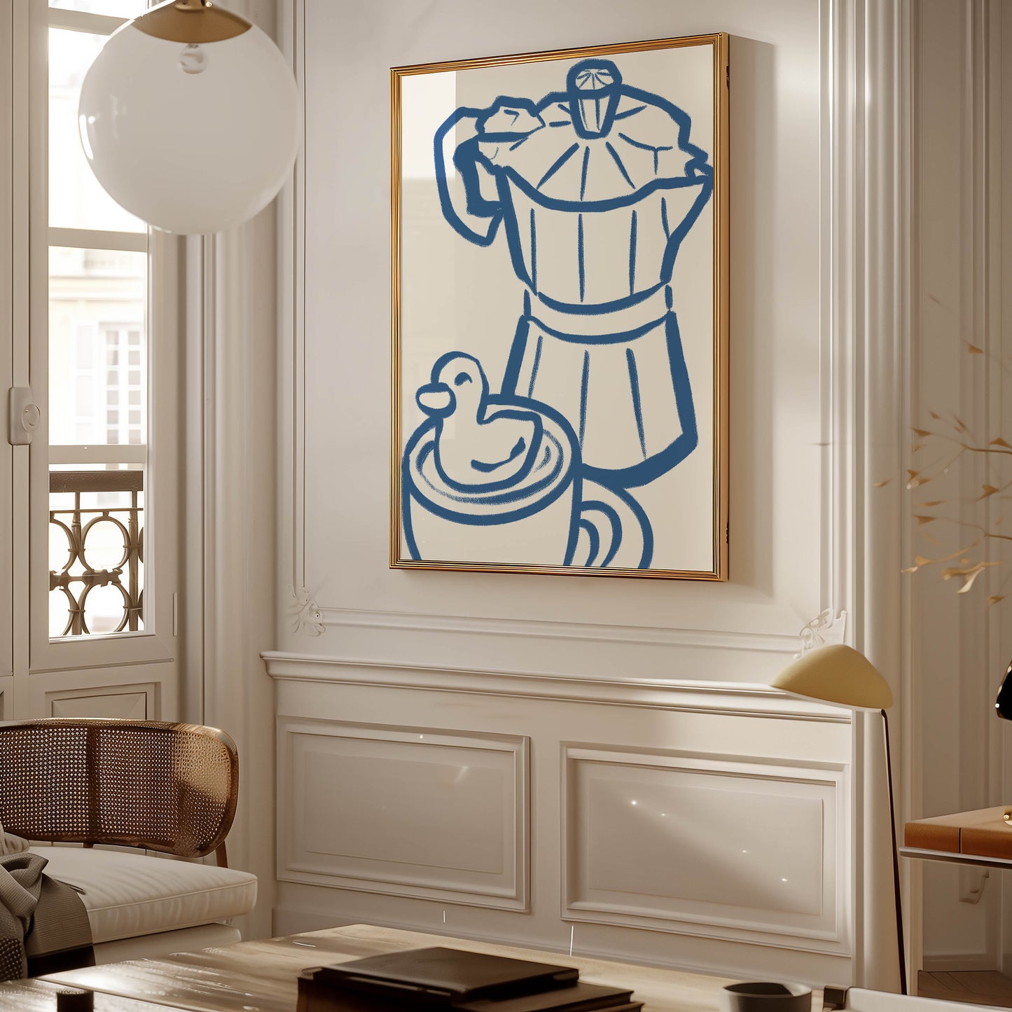 Moka Pot Duck Kitchen Print