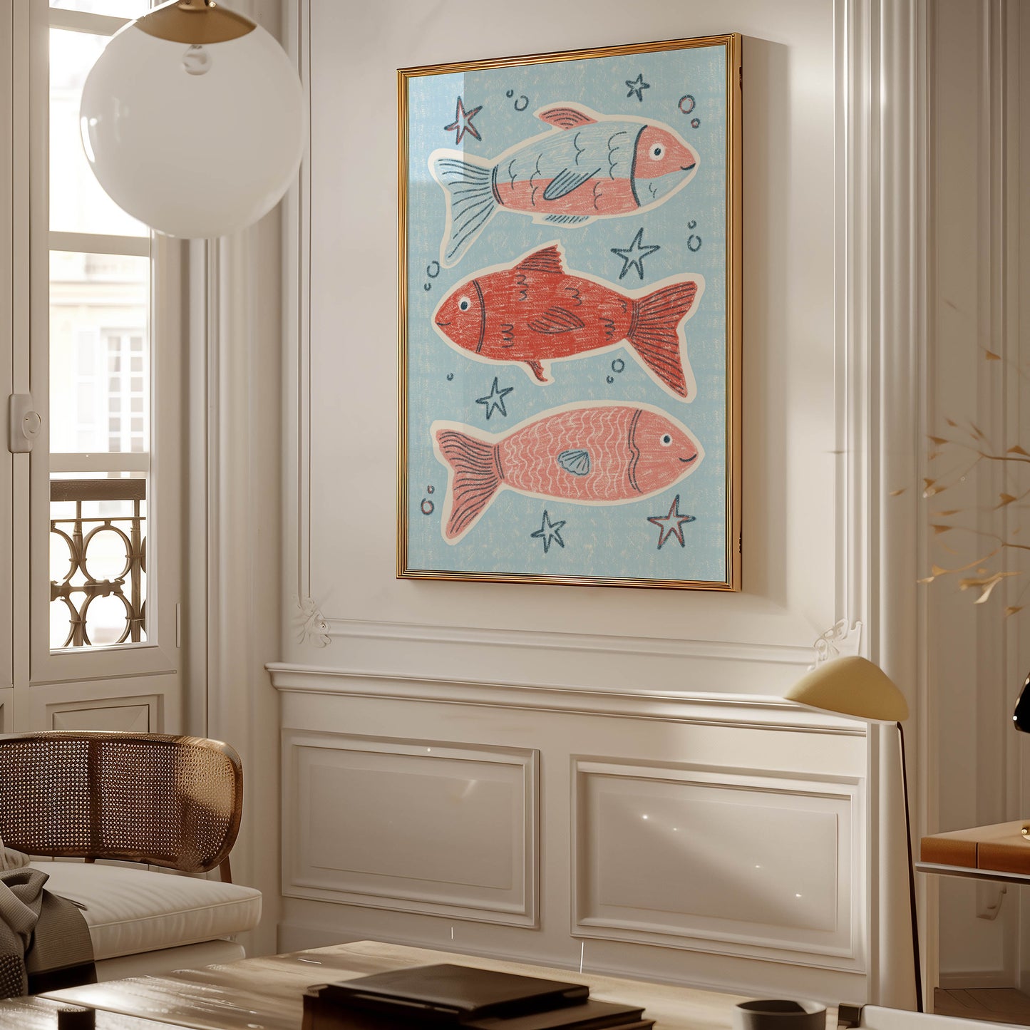 Playful Fish Nursery Print