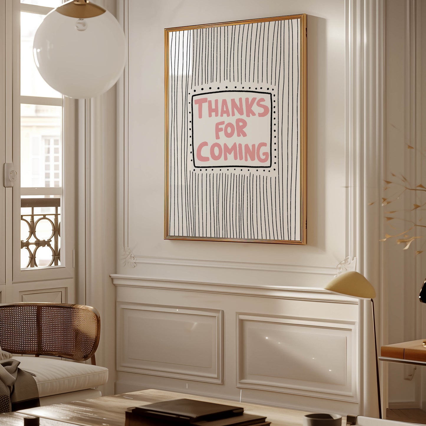 Thanks for Coming Typography Print