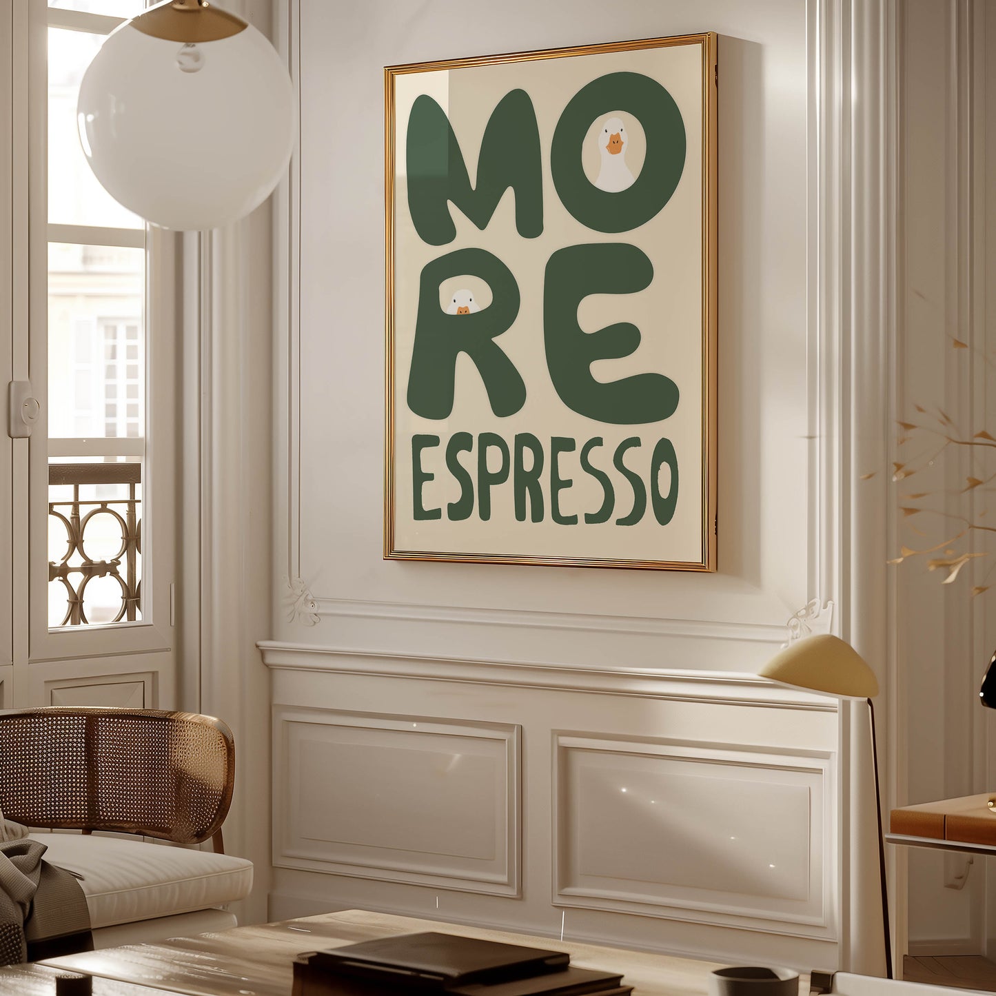 More Espresso Duck Kitchen Print