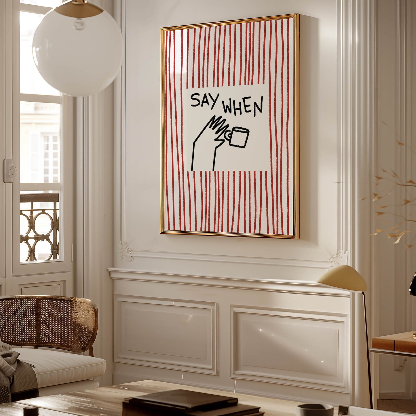 Say When Coffee Kitchen Print