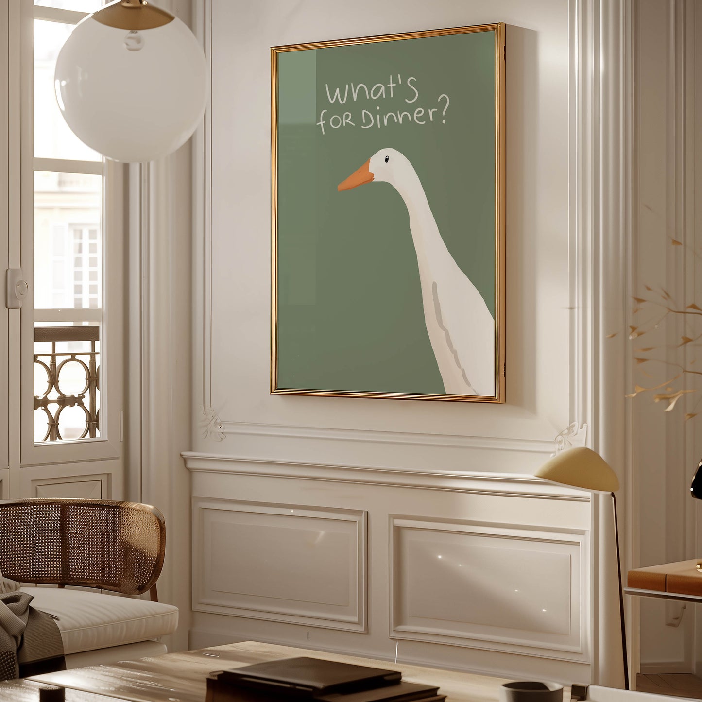 What’s for Dinner? Goose Kitchen Print