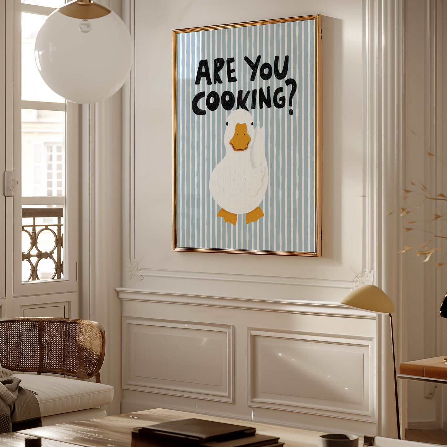 Are You Cooking? Funny Duck Kitchen Print