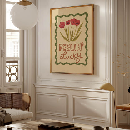 Feelin’ Lucky Floral Art Print