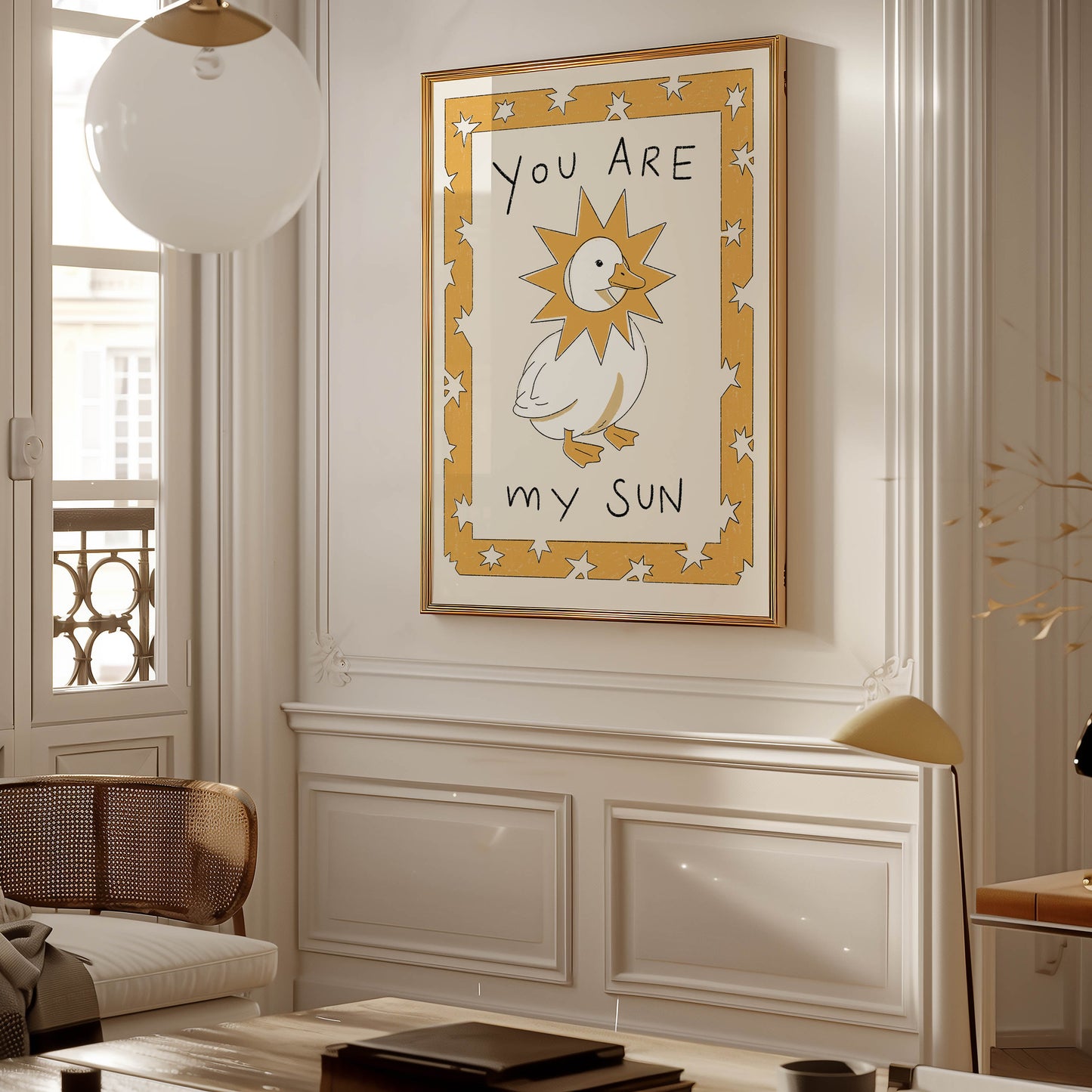 You Are My Sun Goose Nursery Print