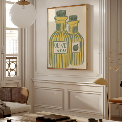 Olive You Kitchen Art Print