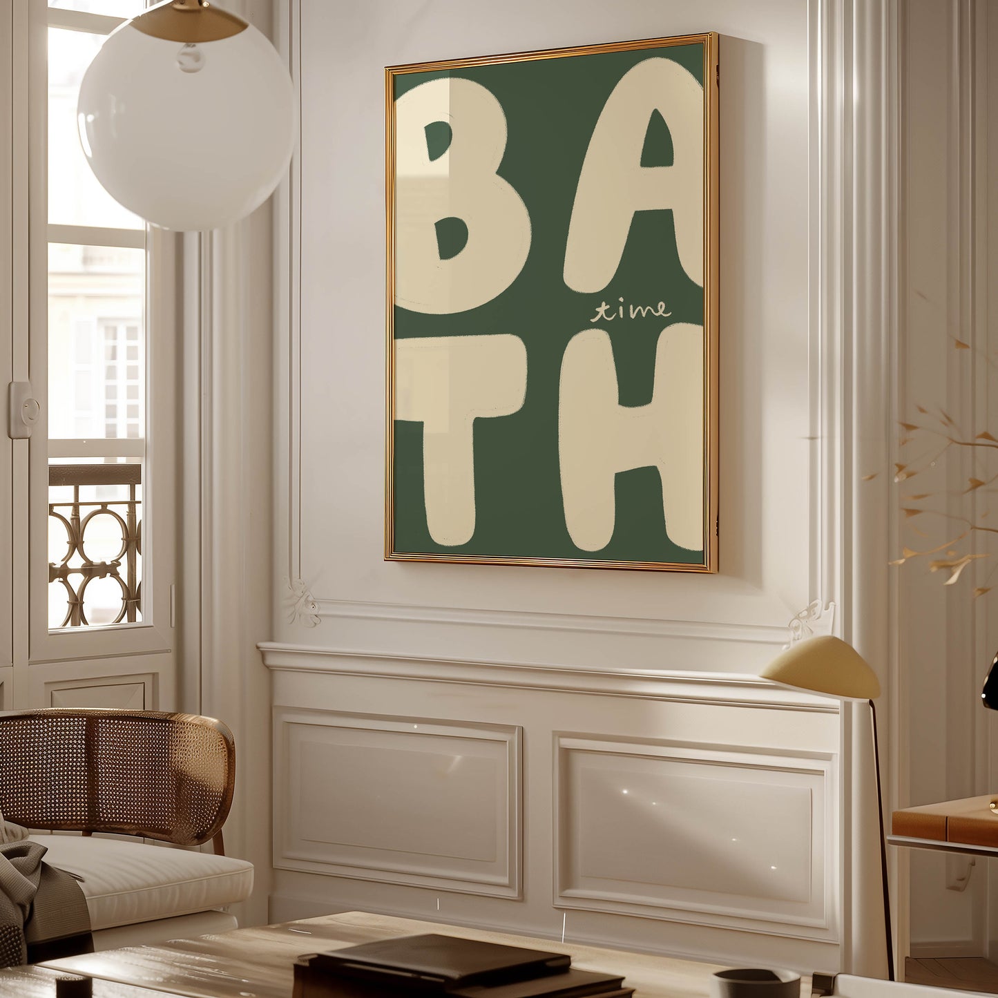 Bath Time Retro Bathroom Print