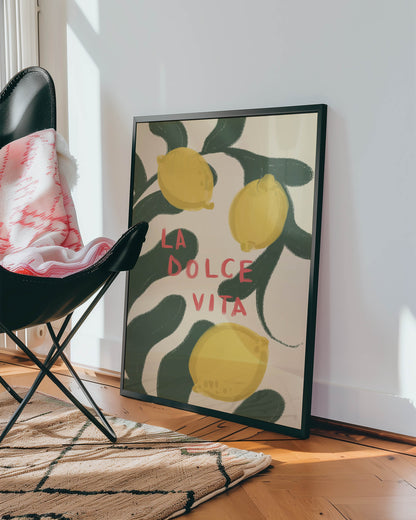 La Dolce Vita Lemon Art Print