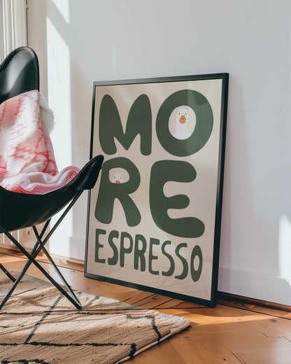 More Espresso Duck Kitchen Print