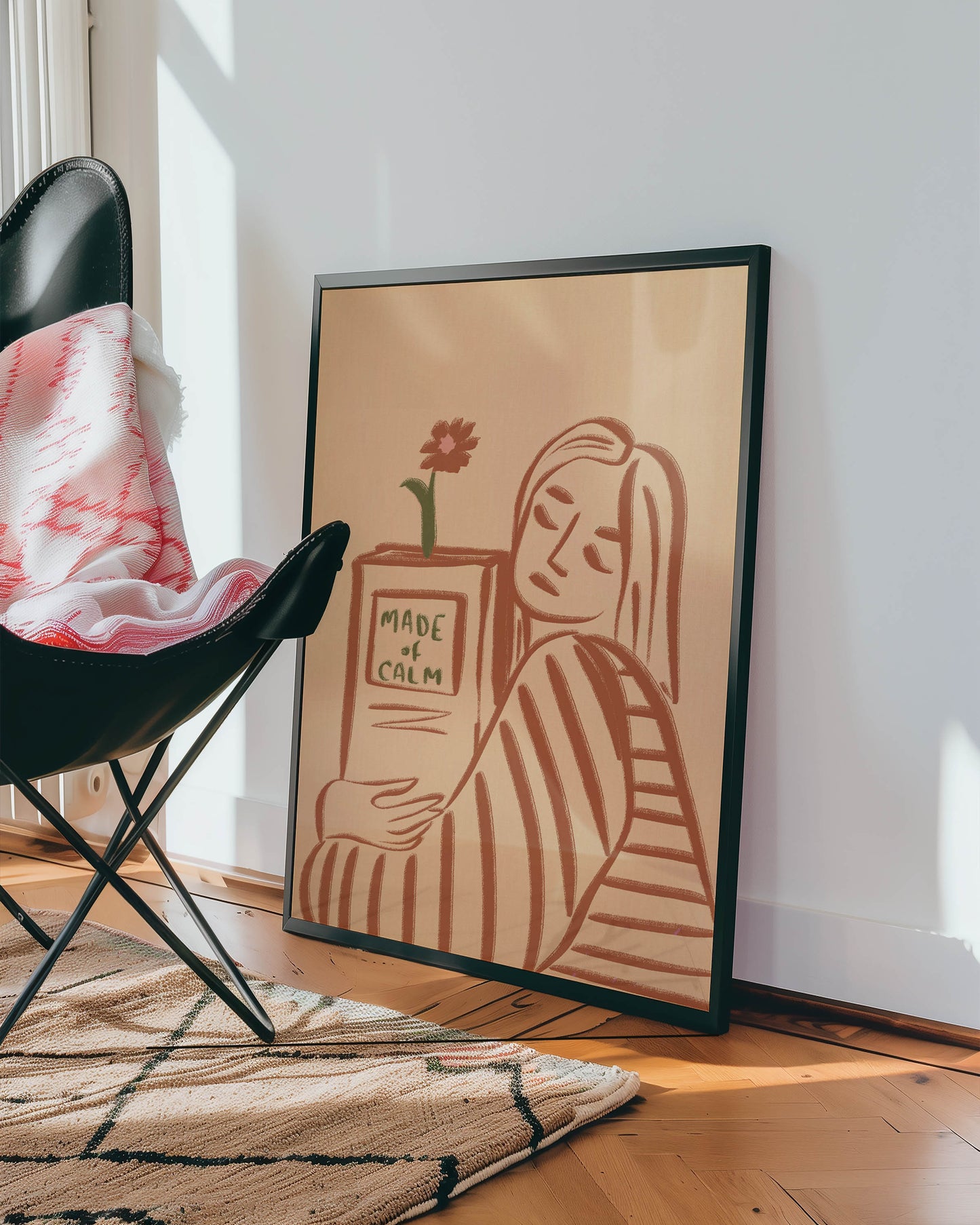 Made of Calm Woman Art Print