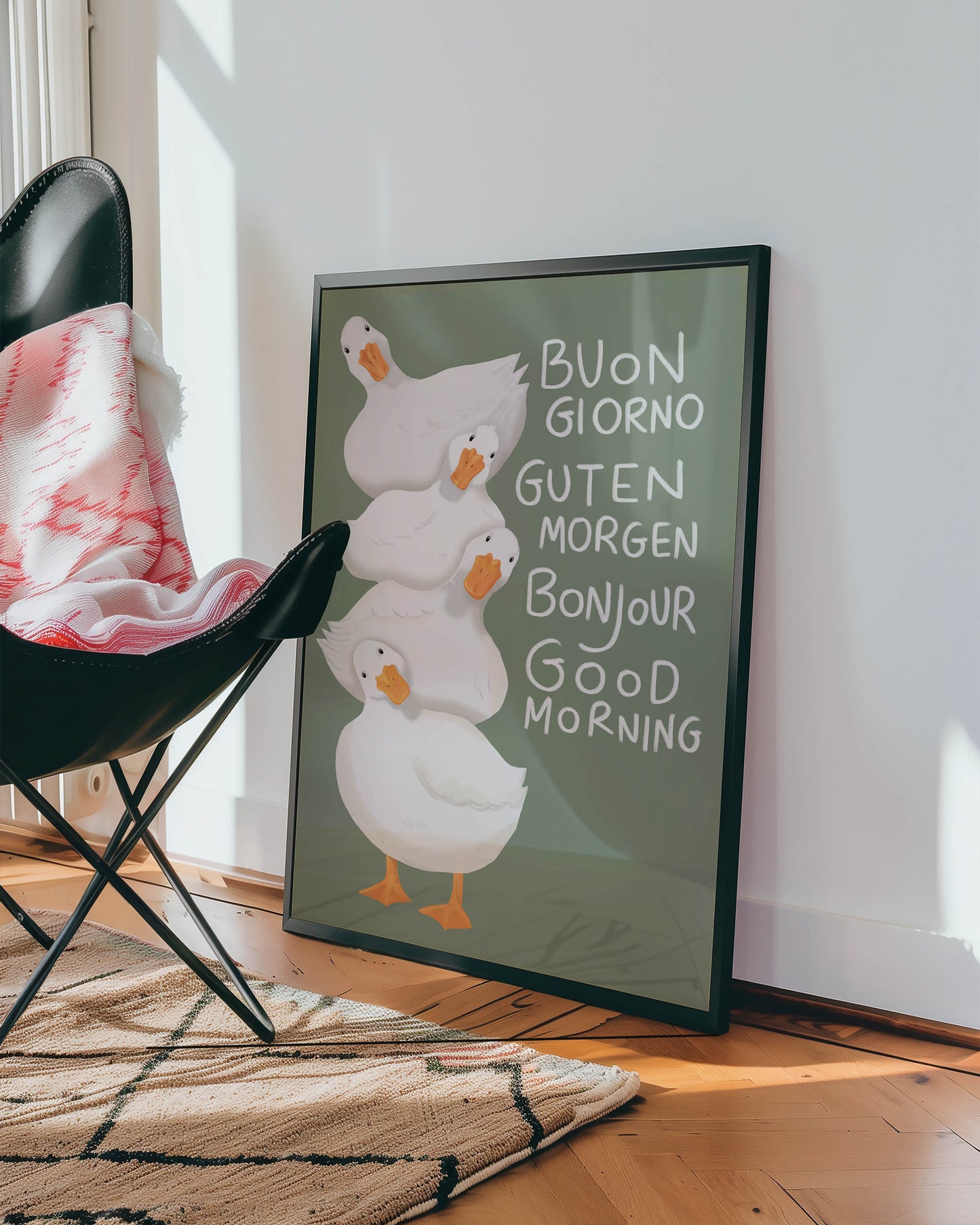 Good Morning Ducks Multilingual Print