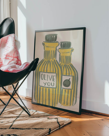 Olive You Kitchen Art Print