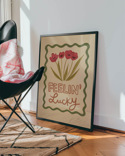 Feelin’ Lucky Floral Art Print