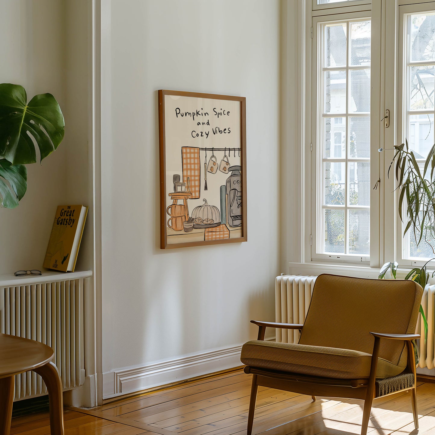 Pumpkin Spice & Cozy Vibes Kitchen Print