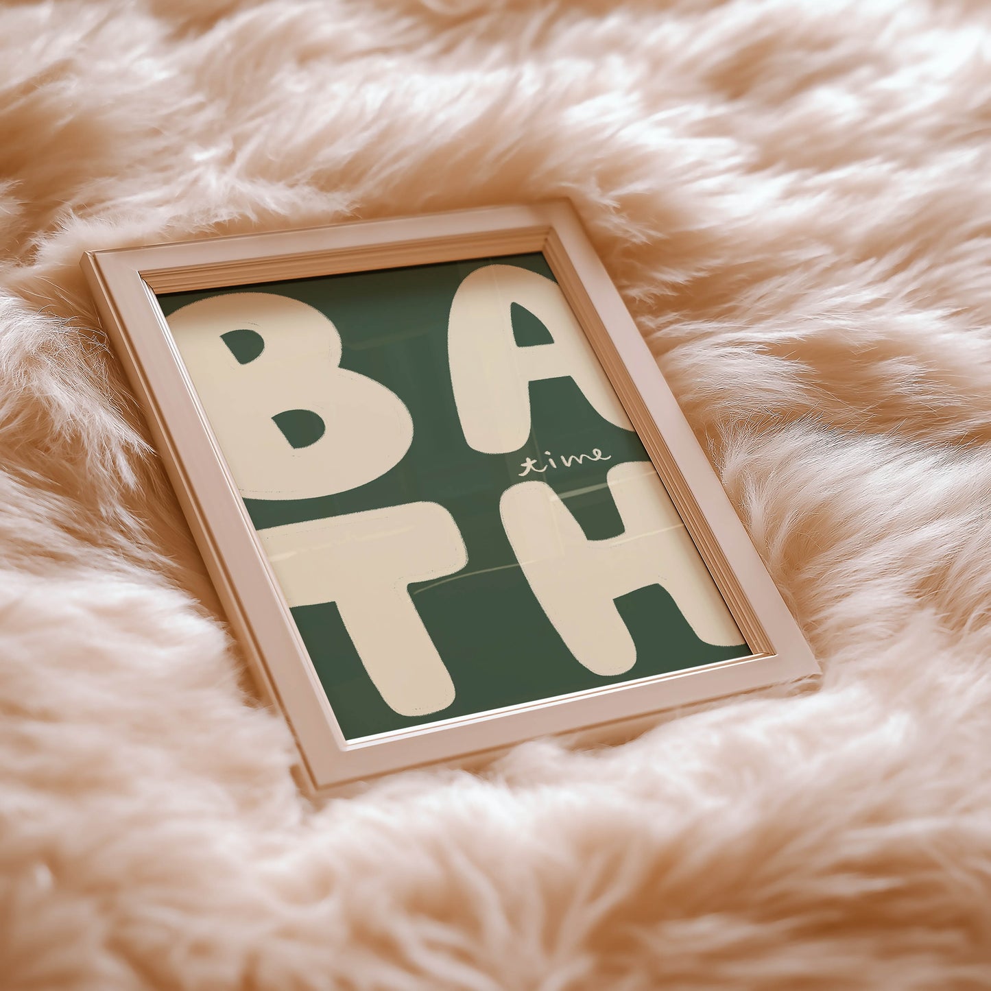 Bath Time Retro Bathroom Print