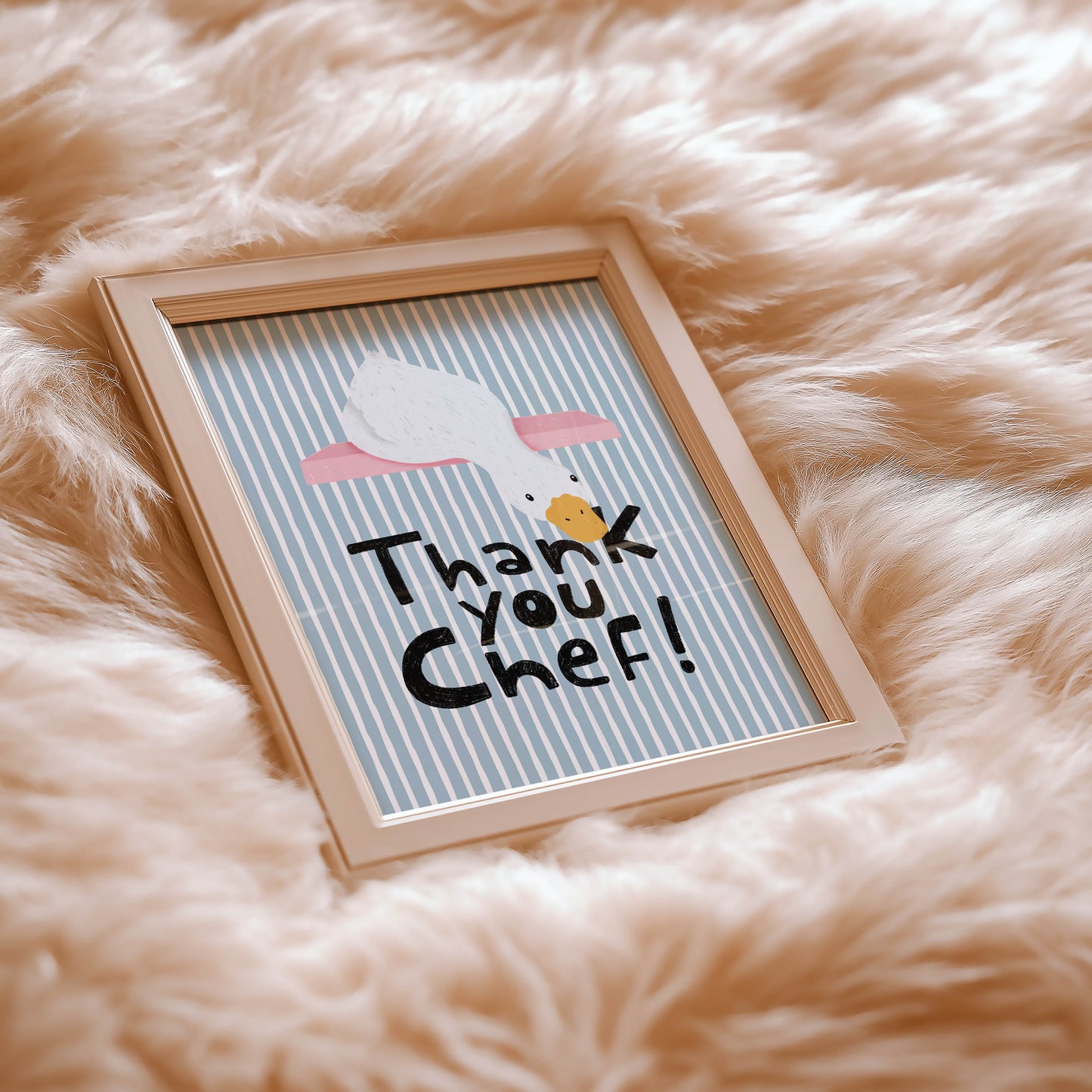 Thank You Chef Goose Kitchen Wall Art