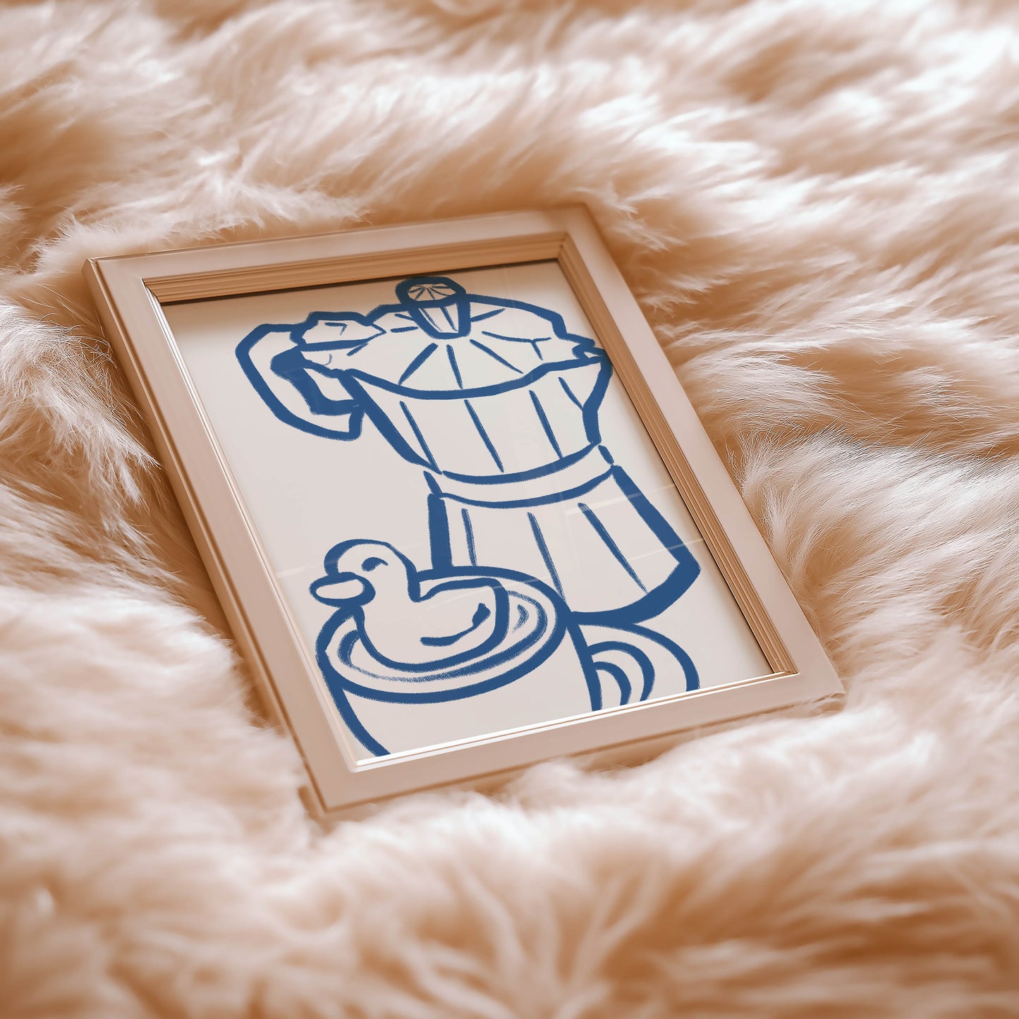 Moka Pot Duck Kitchen Print