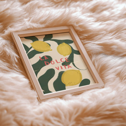 La Dolce Vita Lemon Art Print