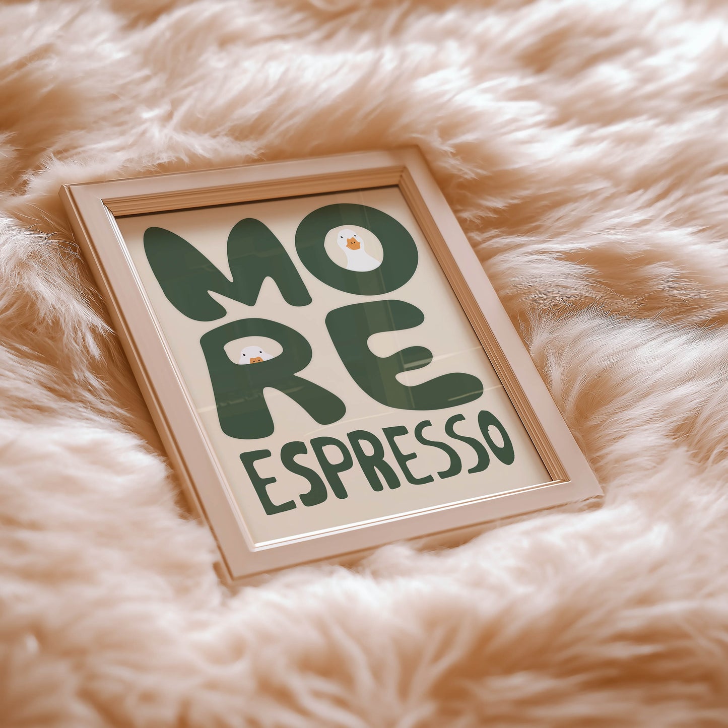 More Espresso Duck Kitchen Print