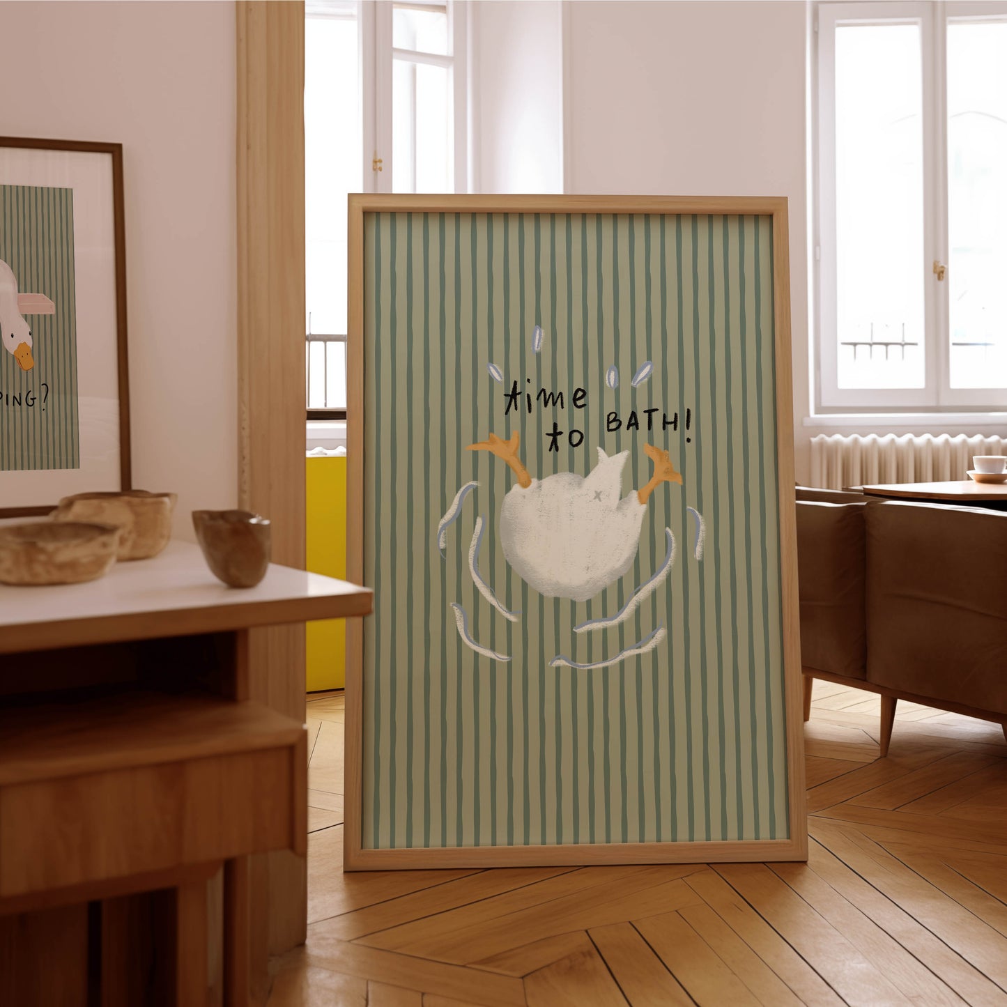 Time to Bath Duck Print