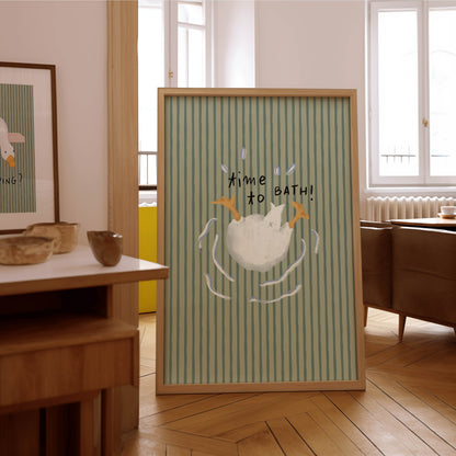 Time to Bath Duck Print