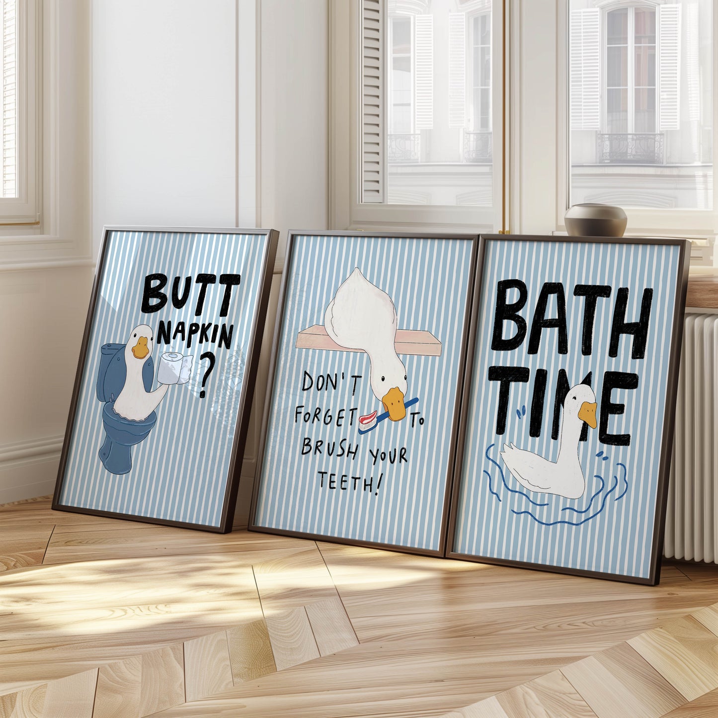 Bath Time Duck Print