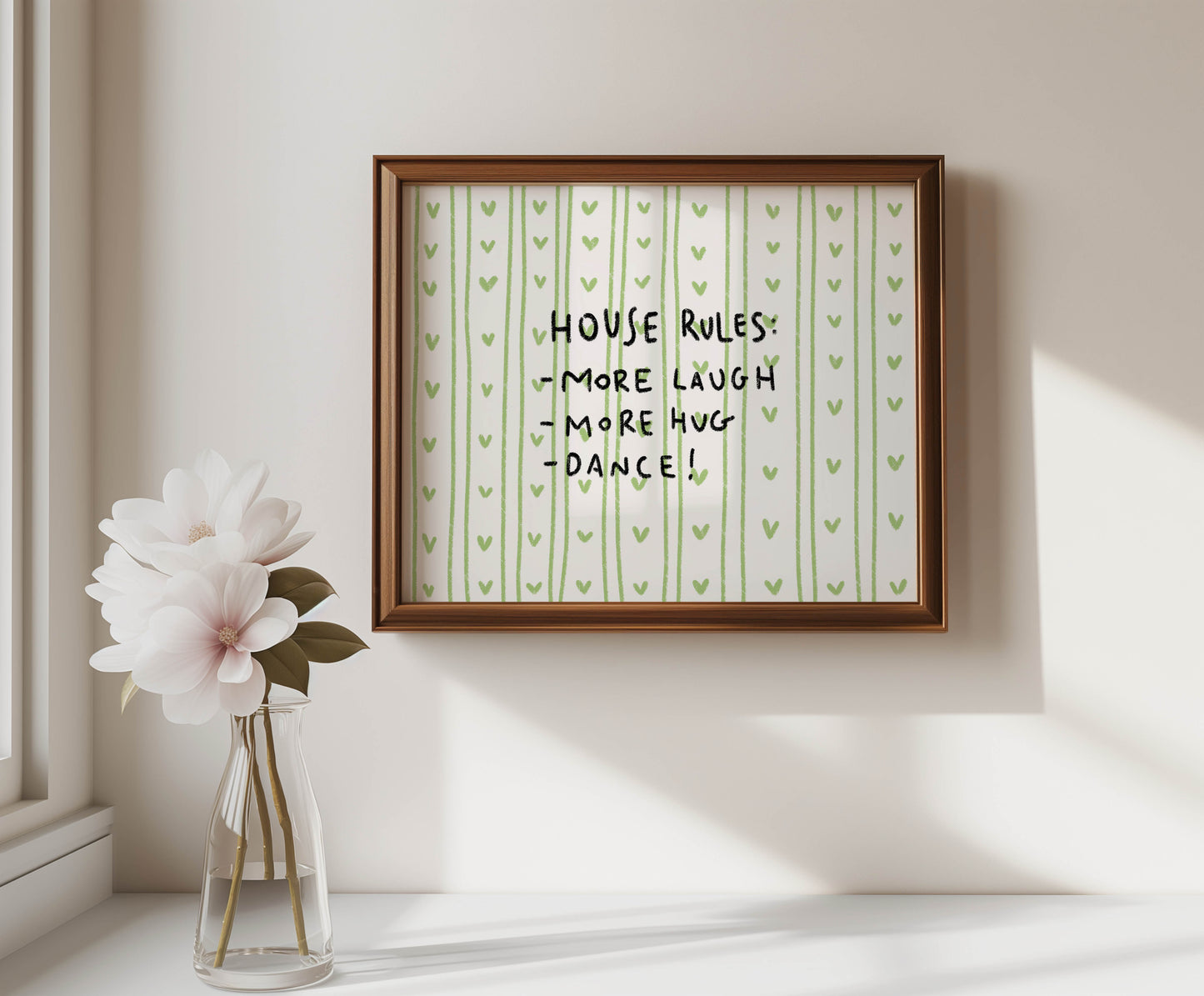 Playful House Rules Wall Art