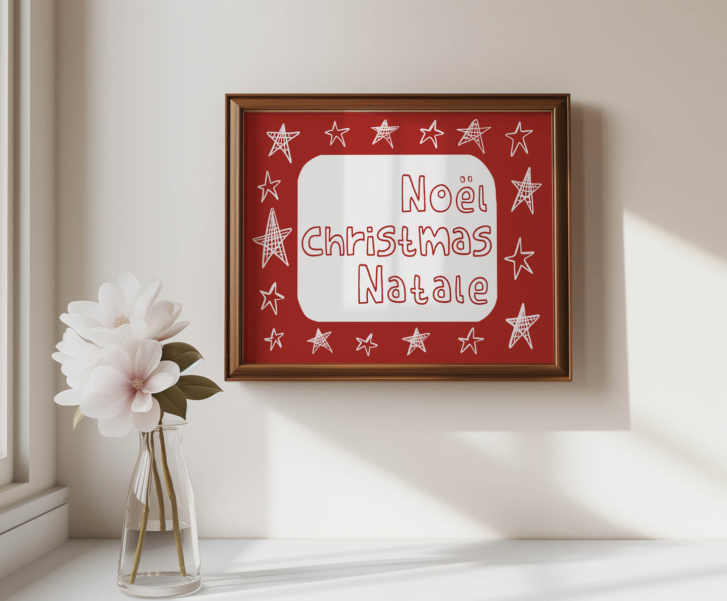 Noël Christmas Natale Holiday Print