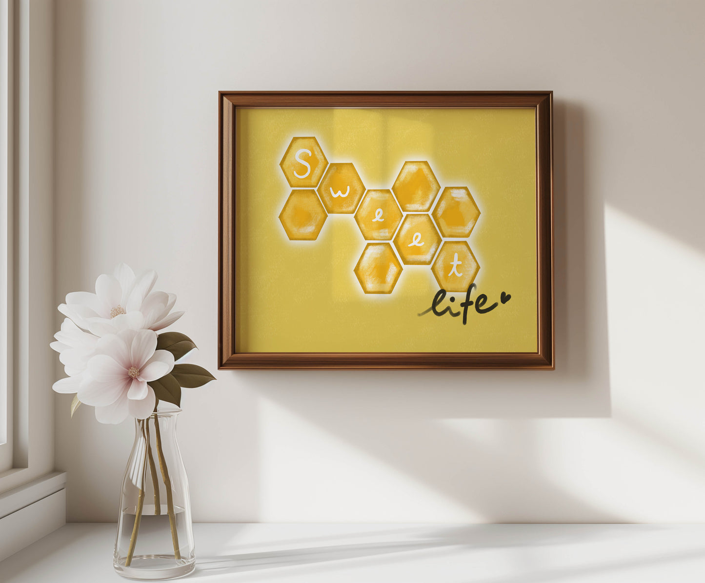 Sweet Life Honeycomb Art Print