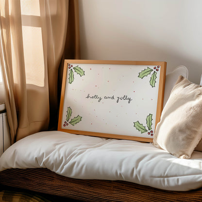 Holly and Jolly Christmas Print
