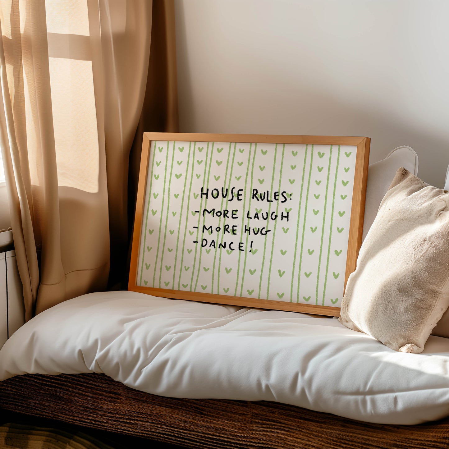 Playful House Rules Wall Art