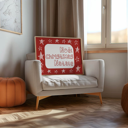 Noël Christmas Natale Holiday Print
