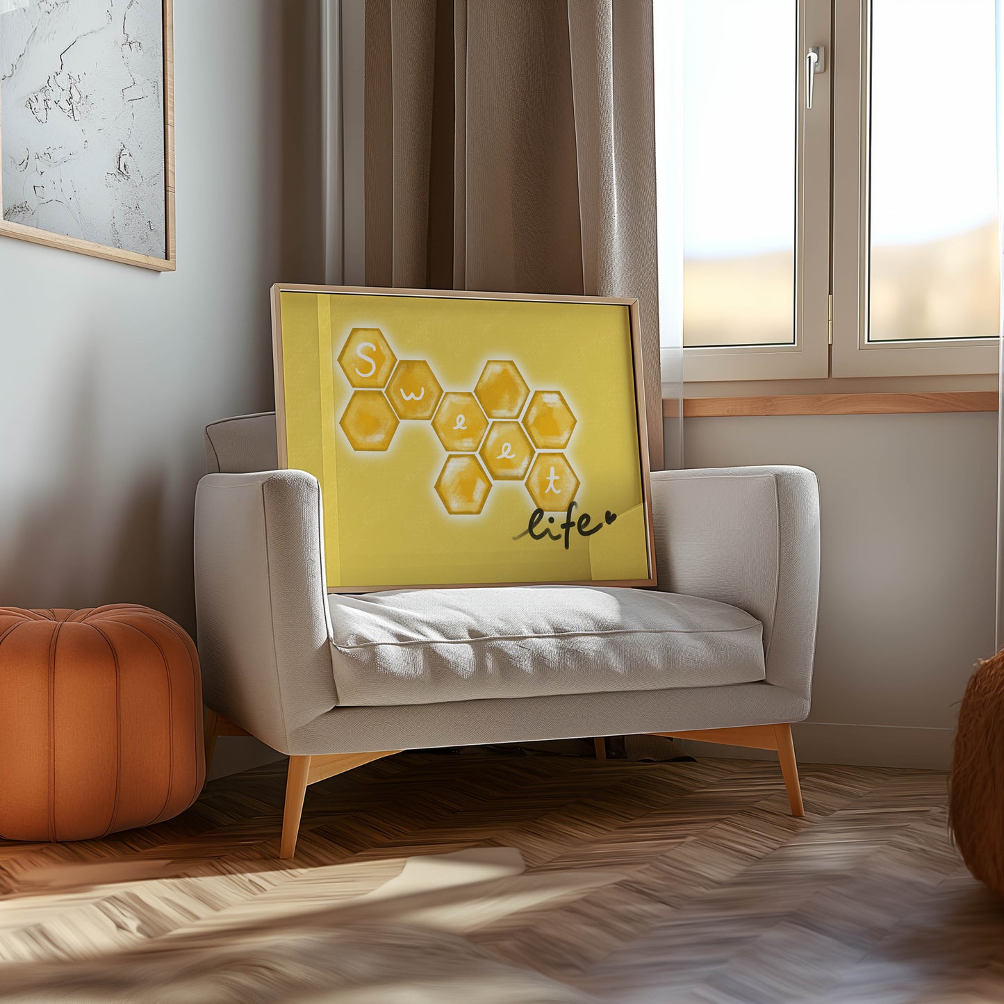 Sweet Life Honeycomb Art Print