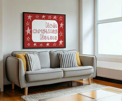 Noël Christmas Natale Holiday Print