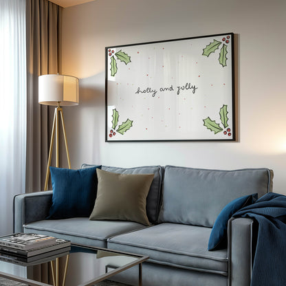 Holly and Jolly Christmas Print