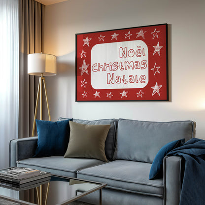 Noël Christmas Natale Holiday Print