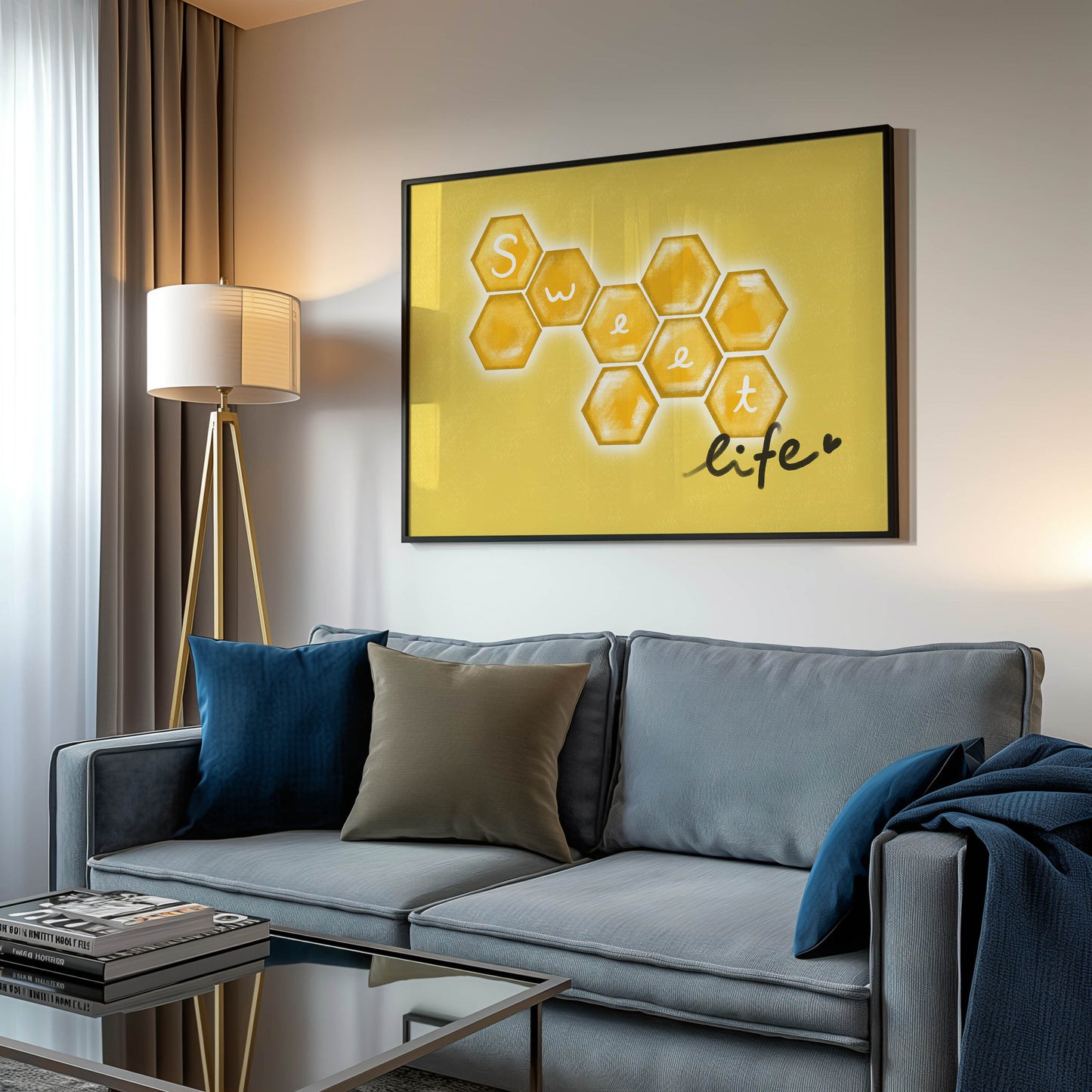 Sweet Life Honeycomb Art Print