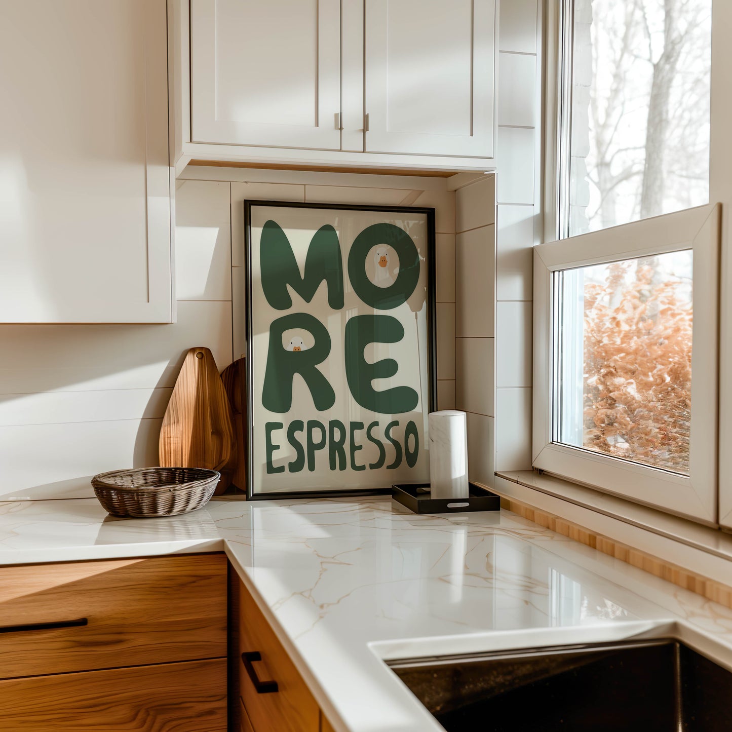 More Espresso Duck Kitchen Print