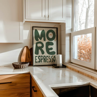 More Espresso Duck Kitchen Print