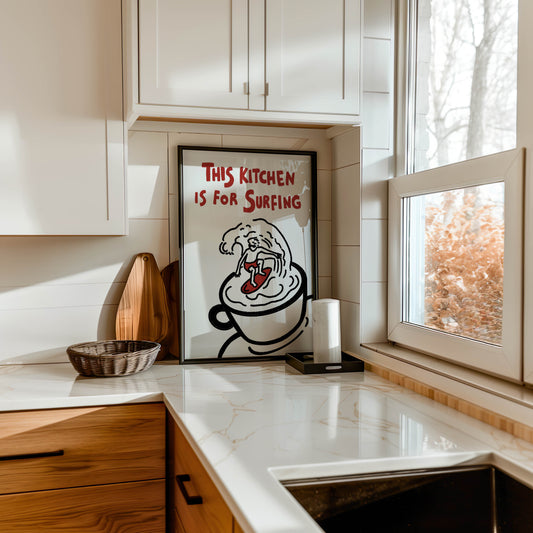 This Kitchen Is for Surfing Print