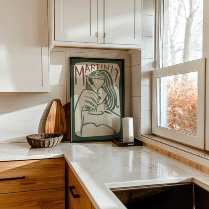 Martini Girl Kitchen Print