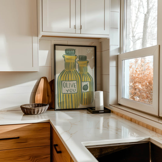 Olive You Kitchen Art Print