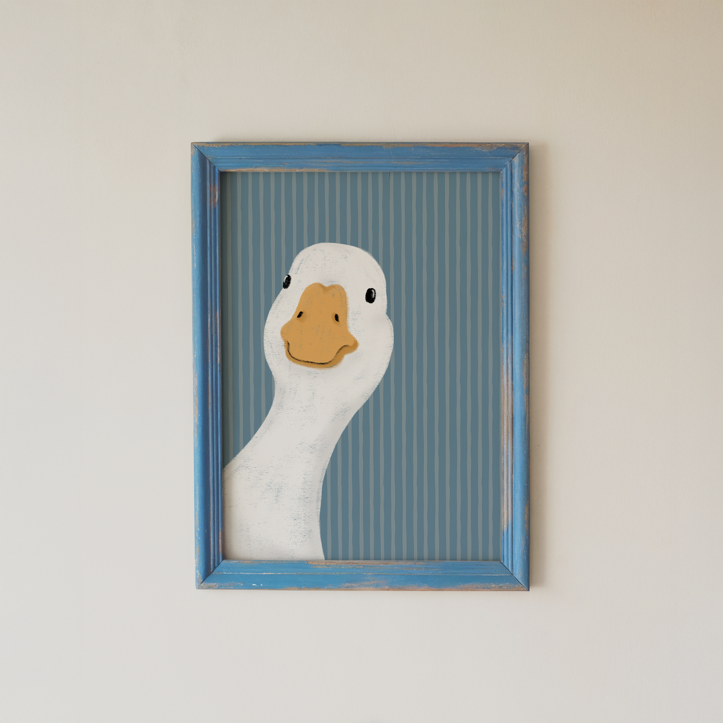 Goose Wall Art Minimalist Bird Illustration Print