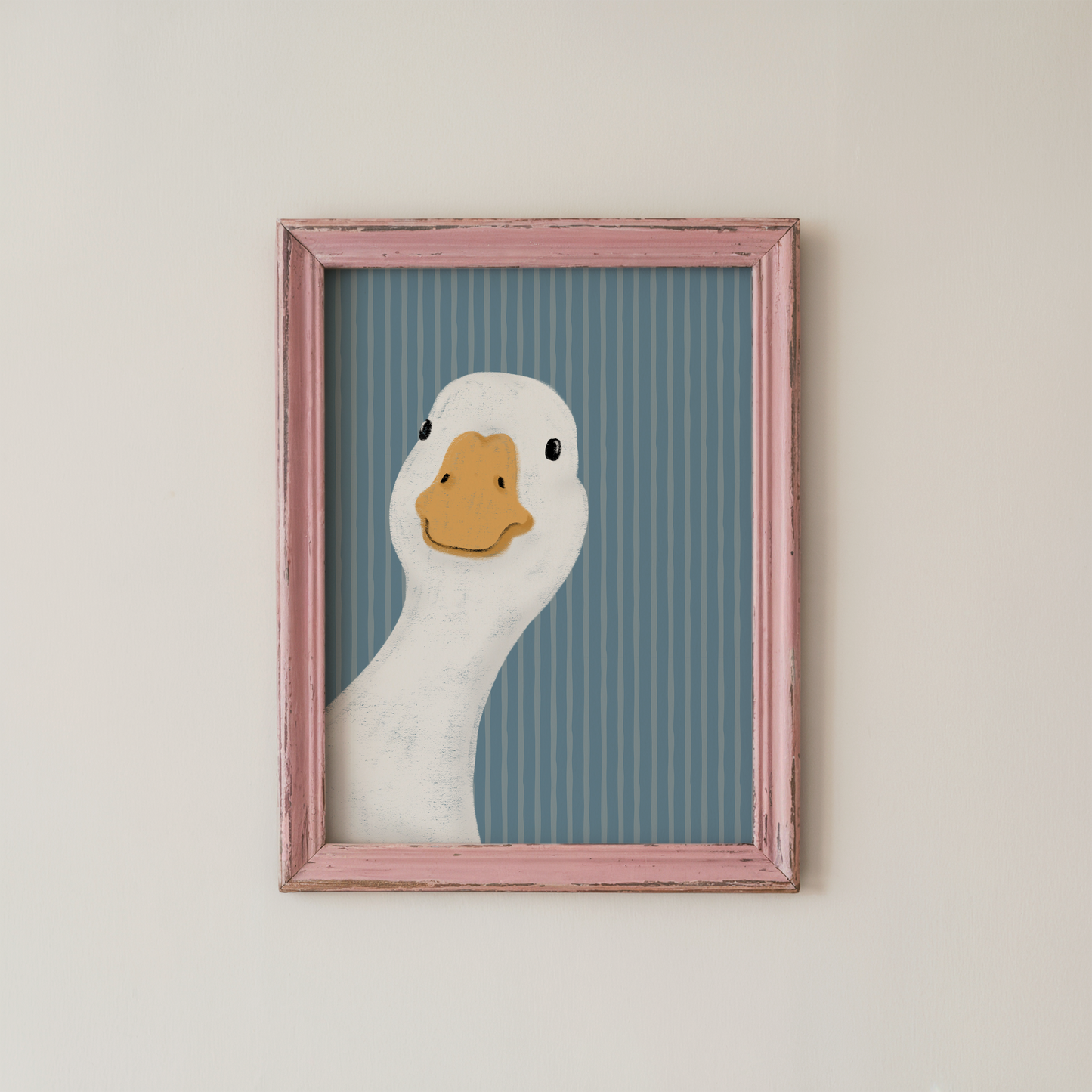 Goose Wall Art Minimalist Bird Illustration Print